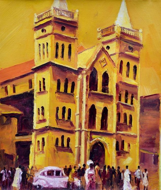 Old Lagos on canvas