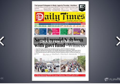 Daily Times Newspaper, Wednesday, April 6, 2016