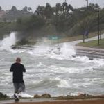 Four boat sinks on Lake Travis in Texas