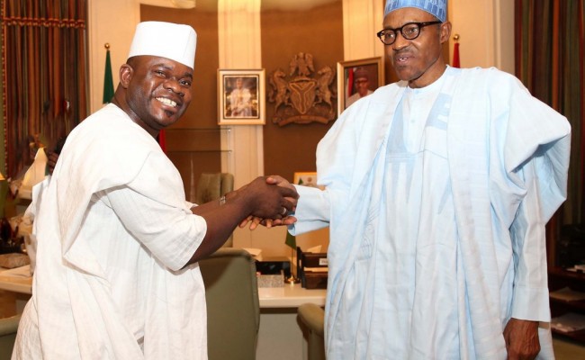 Governor Yahaya Bello assures Buhari of support for second term