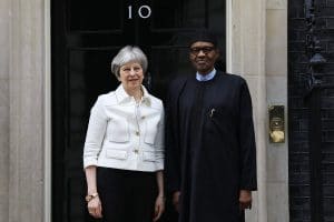 Buhari meets Theresa May in London