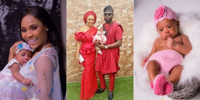 Yomi Casual And Wife Dedicate Their Beautiful Daughter [See Photo]