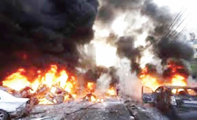 Fire razes 300 shops in Santana market in Benin