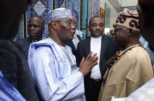 Former Vice President Atiku Abubakar and APC Nattional Leader Bola Tinubu