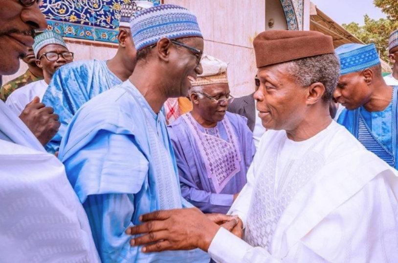 Vice President Prof. Yemi Osinbajo and Nuhu Ribadu