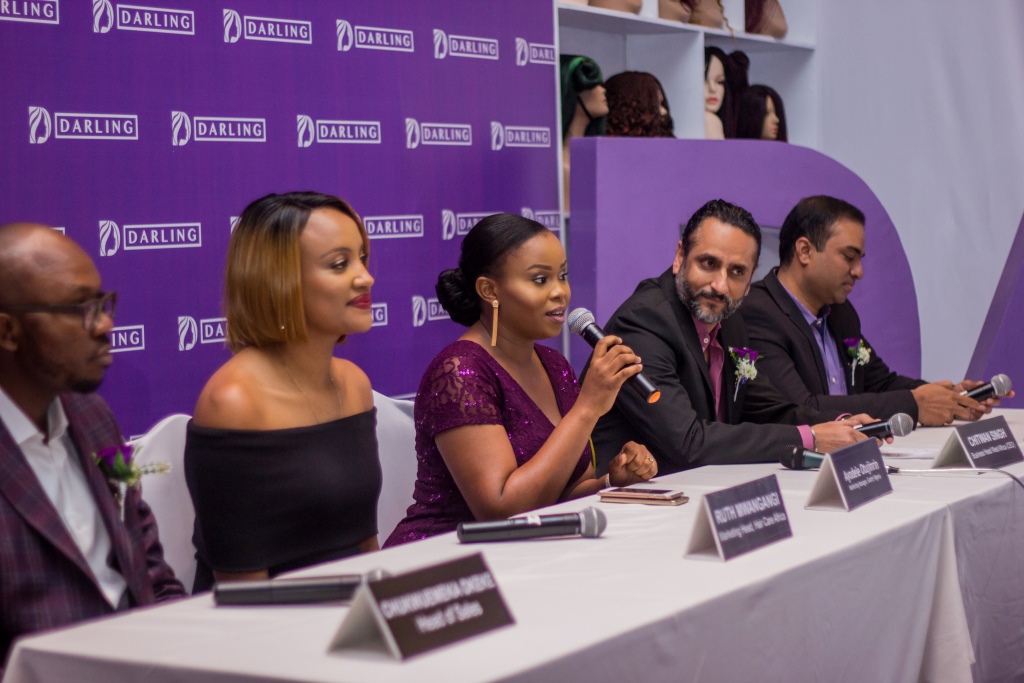 Chuwuemeka Okeke (Head of Sales, GodrejNigeria), Ruth Mwangangi (Marketing Head, Hair Care, Africa), Ayodele Otujinrin (Marketing Manager, West Africa), Chitwan Singh (Business Head, West Africa, Godrej) & Prashant Chacko (Head of Marketing, Africa)