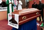 George Floyd, allegedly linked to Mbaise, reburied (photos)