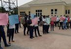 BREAKING NEWS: Nurses in Ondo State protest non-payment of salary