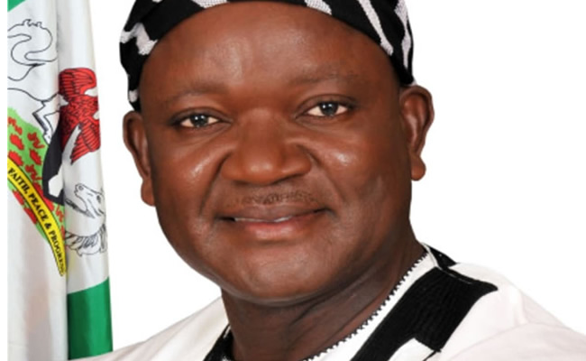 Gov Ortom faults corruption fight of Buhari's administration