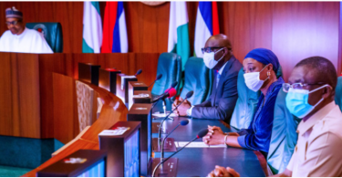 Obaseki pays thank you visit to Buhari