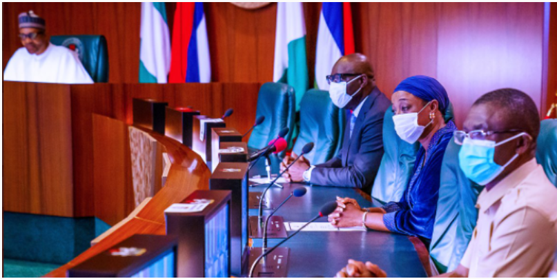 Obaseki pays thank you visit to Buhari