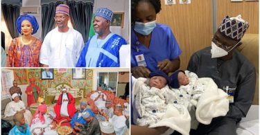 Nasarawa state Governor and new wife welcome a set of twins