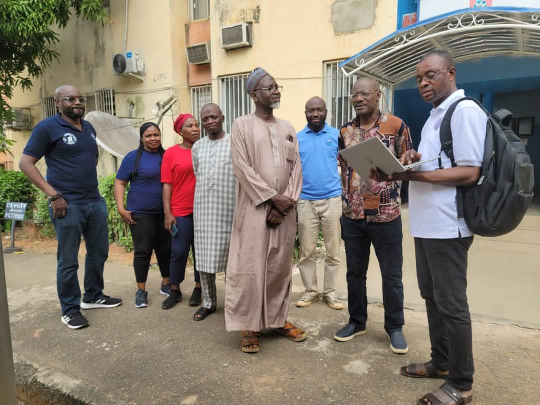 Pic caption: The Ag GM (2nd right) and others at an Area Office during the exercise