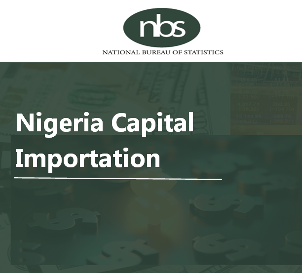 The National Bureau of Statistics reports that capital importation increased by 380% to $6 billion in the third quarter of 2025
